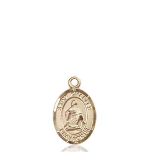 St. Charles Borromeo Medal<br/>9020 Oval, 14kt Gold