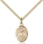 St. Catherine Laboure Medal<br/>9021 Oval, Gold Filled