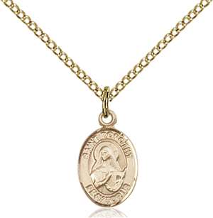 St. Dorothy Medal<br/>9023 Oval, Gold Filled