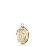 St. Clare of Assisi Medal<br/>9028 Oval, 14kt Gold