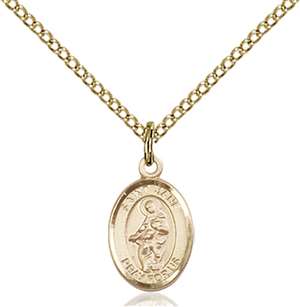 St. Jane of Valois Medal<br/>9029 Oval, Gold Filled