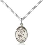 St. Jane of Valois Medal<br/>9029 Oval, Sterling Silver