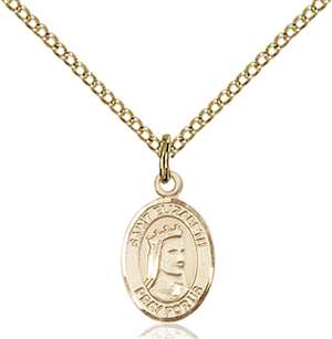 St. Elizabeth of Hungary Medal<br/>9033 Oval, Gold Filled