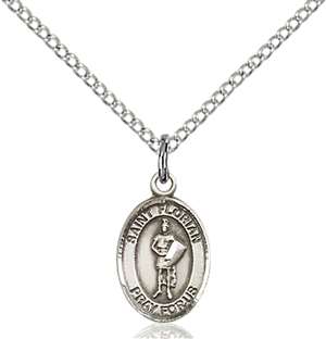 St. Florian Medal<br/>9034 Oval, Sterling Silver