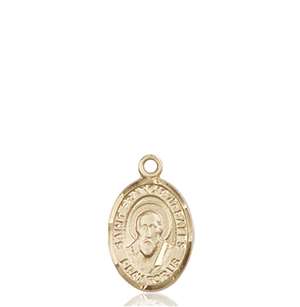 St. Francis de Sales Medal<br/>9035 Oval, 14kt Gold