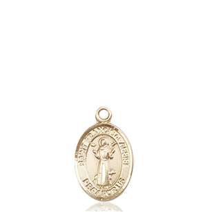 St. Francis of Assisi Medal<br/>9036 Oval, 14kt Gold