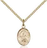 St. Francis Xavier Medal<br/>9037 Oval, Gold Filled