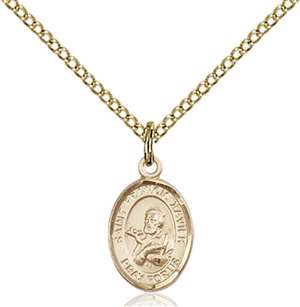 St. Francis Xavier Medal<br/>9037 Oval, Gold Filled
