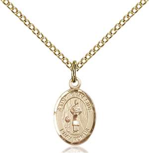 St. Genesius of Rome Medal<br/>9038 Oval, Gold Filled