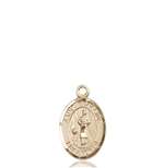 St. Genesius of Rome Medal<br/>9038 Oval, 14kt Gold