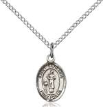 St. Genesius of Rome Medal<br/>9038 Oval, Sterling Silver