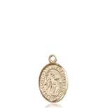 St. Gabriel the Archangel Medal<br/>9039 Oval, 14kt Gold