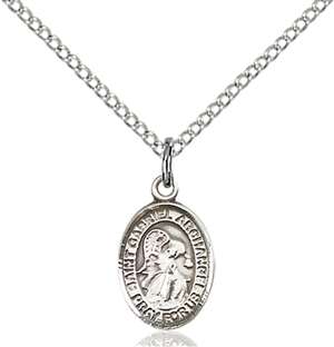 St. Gabriel the Archangel Medal<br/>9039 Oval, Sterling Silver