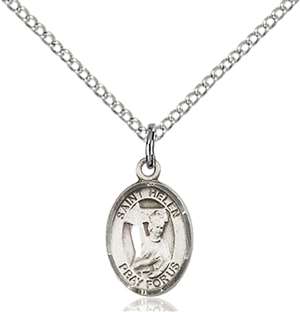 St. Helen Medal<br/>9043 Oval, Sterling Silver