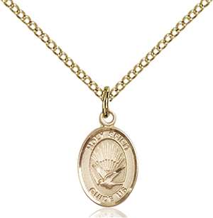 Holy Spirit Medal<br/>9044 Oval, Gold Filled