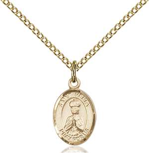 St. Henry II Medal<br/>9046 Oval, Gold Filled