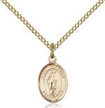 St. Gregory the Great Medal<br/>9048 Oval, Gold Filled
