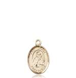 St. Isidore of Seville Medal<br/>9049 Oval, 14kt Gold