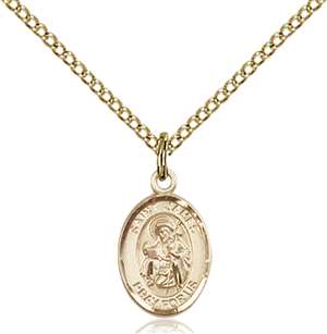 St. James the Greater Medal<br/>9050 Oval, Gold Filled