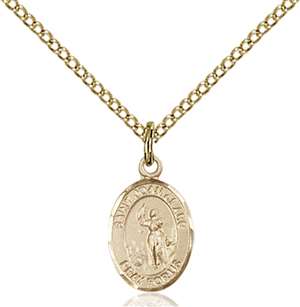 St. Joan of Arc Medal<br/>9053 Oval, Gold Filled