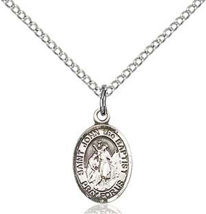 St. John the Baptist Medal<br/>9054 Oval, Sterling Silver