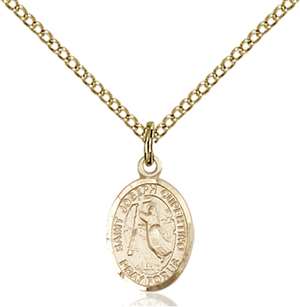 St. Joseph Of Cupertino Medal<br/>9057 Oval, Gold Filled