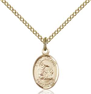 St. Joshua Medal<br/>9059 Oval, Gold Filled