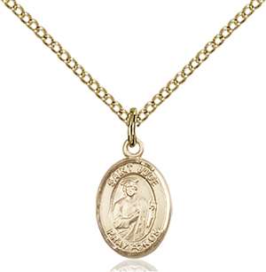 St. Jude Thaddeus Medal<br/>9060 Oval, Gold Filled