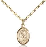 St. Louise de Marillac Medal<br/>9064 Oval, Gold Filled