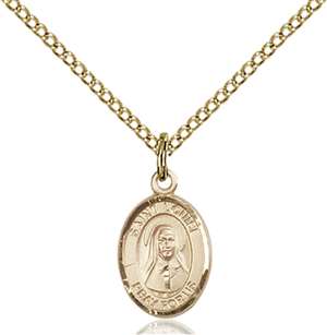 St. Louise de Marillac Medal<br/>9064 Oval, Gold Filled