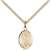 St. Lazarus Medal<br/>9066 Oval, Gold Filled