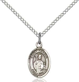 St. Kilian Medal<br/>9067 Oval, Sterling Silver