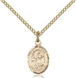 St. Mark the Evangelist Medal<br/>9070 Oval, Gold Filled