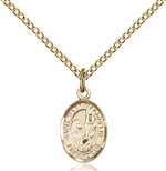 St. Mary Magdalene Medal<br/>9071 Oval, Gold Filled