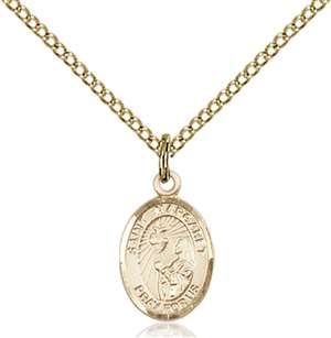 St. Margaret Mary Alacoque Medal<br/>9072 Oval, Gold Filled