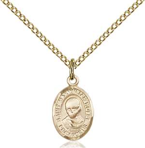 St. Maximilian Kolbe Medal<br/>9073 Oval, Gold Filled