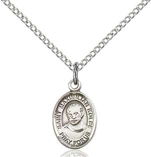 St. Maximilian Kolbe Medal<br/>9073 Oval, Sterling Silver