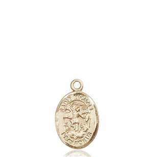 St. Michael the Archangel Medal<br/>9076 Oval, 14kt Gold