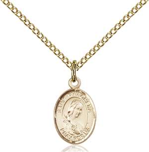 St. Philomena Medal<br/>9077 Oval, Gold Filled