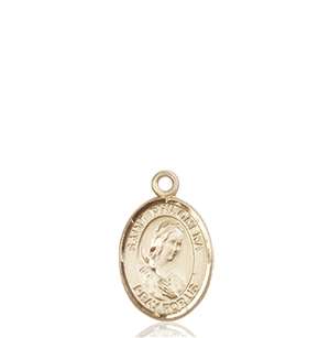 St. Philomena Medal<br/>9077 Oval, 14kt Gold