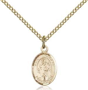 St. Nicholas Medal<br/>9080 Oval, Gold Filled