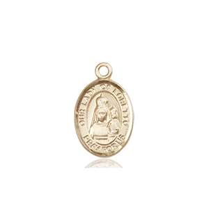 Our Lady of Loretto Medal<br/>9082 Oval, 14kt Gold