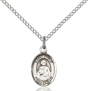St. Philip the Apostle Medal<br/>9083 Oval, Sterling Silver