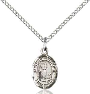 St. Bonaventure Medal<br/>9085 Oval, Sterling Silver