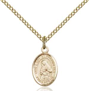 Our Lady of Providence Medal<br/>9087 Oval, Gold Filled