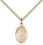 St. Peregrine Laziosi Medal<br/>9088 Oval, Gold Filled