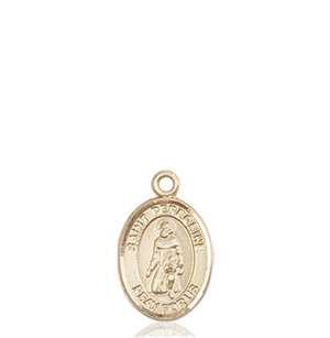 St. Peregrine Laziosi Medal<br/>9088 Oval, 14kt Gold