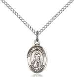 St. Peregrine Laziosi Medal<br/>9088 Oval, Sterling Silver