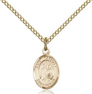 St. Raphael the Archangel Medal<br/>9092 Oval, Gold Filled