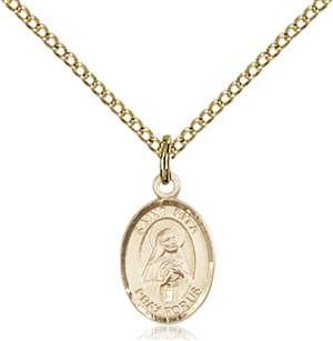 St. Rita of Cascia Medal<br/>9094 Oval, Gold Filled